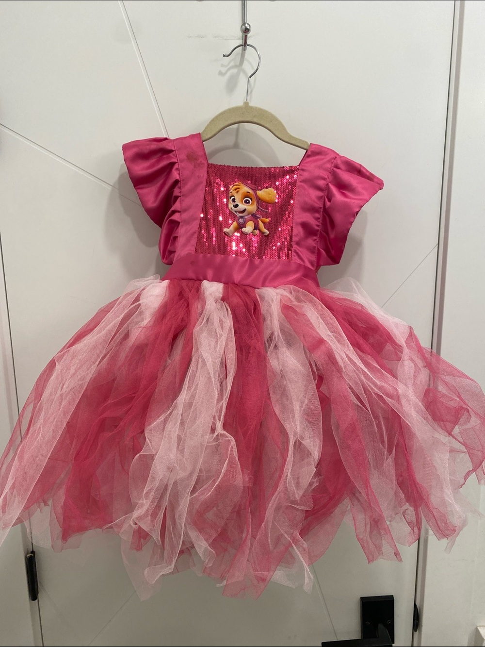 Pink Girls' Tulle Skye Paw Patrol Costume Dress